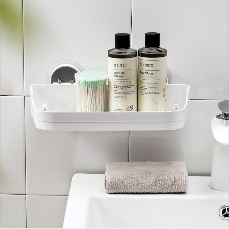 Non Punching Bathroom Storage Rack, Draining Soap Box, Multifunctional Kitchen Rack, Storage and Seamless Installation