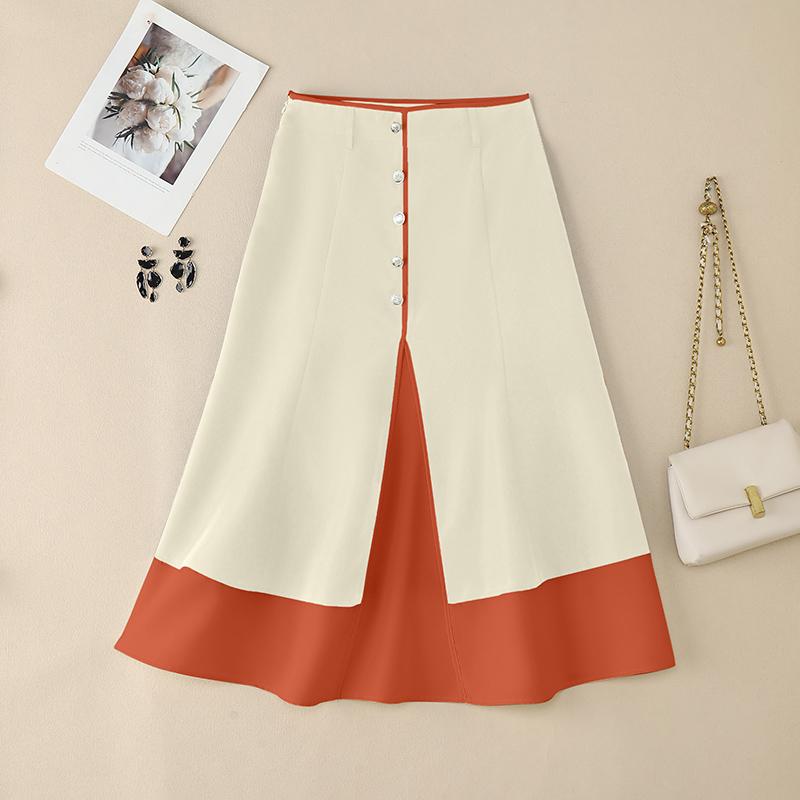 

ZANZEA Women Summer Casual Patchwork Midi Skirts 5XL