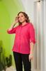 Women's Style Plus Size Shirt Big Size Black Shirt With Pocket And Sleeve Detail