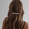 Simple alloy hair accessories hairpin spring clip women 2025 new Internet celebrity high-end word ponytail clip