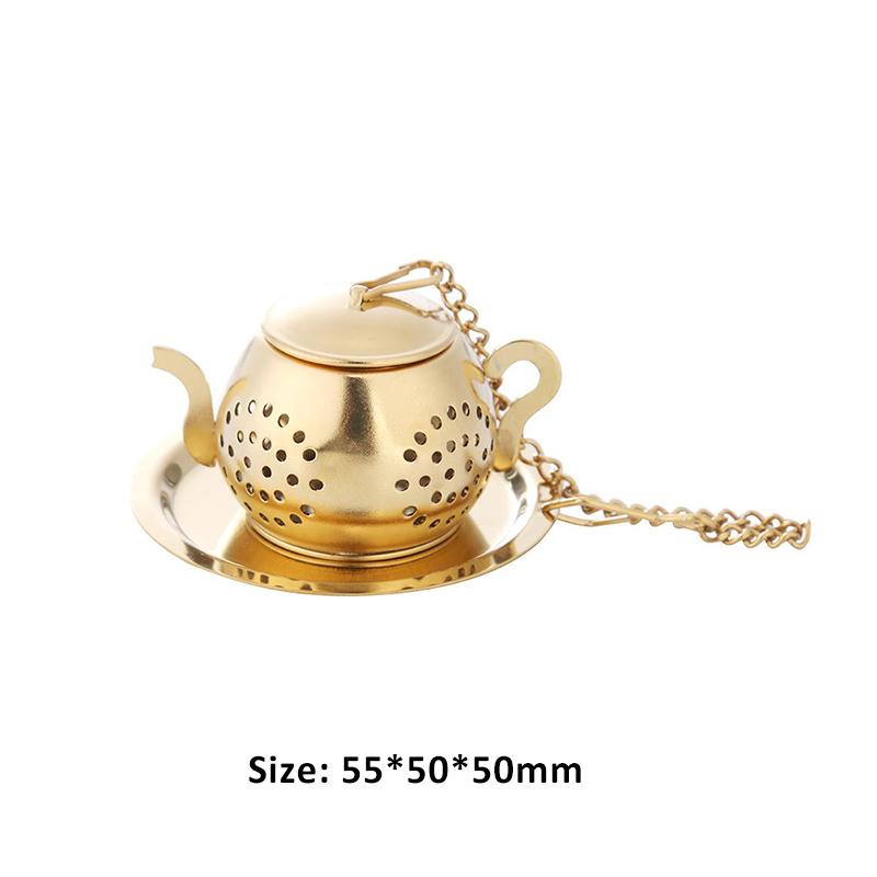 Mesh Tea Infuser Reusable Tea Strainer Teapot Stainless Steel Loose Tea Leaf Spice Filter Drinkware Kitchen Accessories
