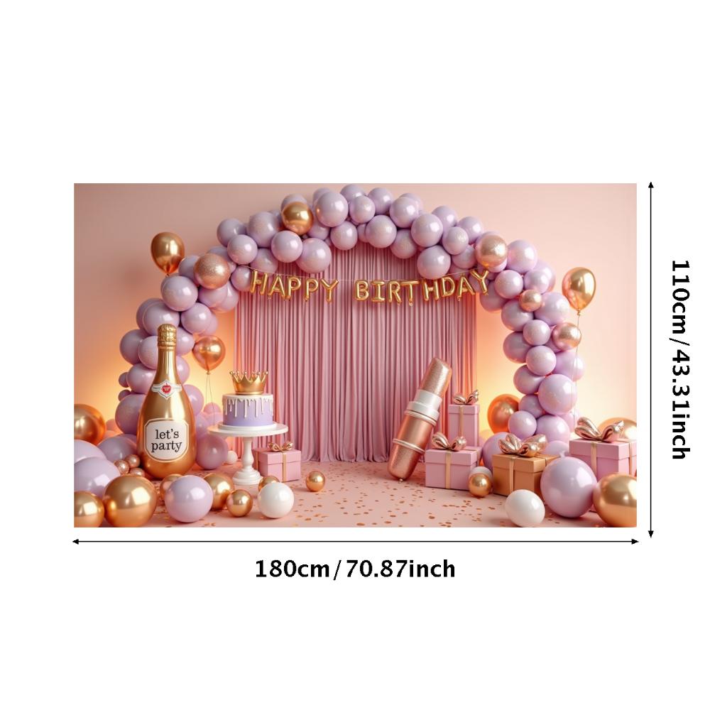 Banner Folienballons Kinderparty Party-Hintergrund Tortendekoration Partydekoration Für Eventdekoration