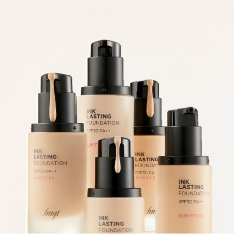THE FACE SHOP Ink Lasting Foundation Slim Fit EX 30ml Long-Lasting Lightweight Foundation