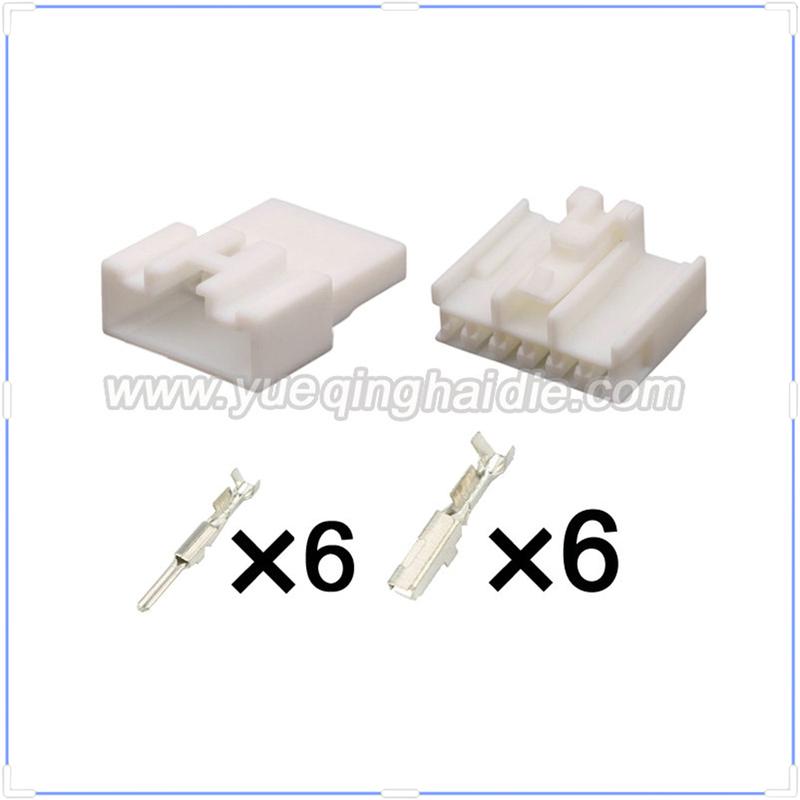 6 Pin Connector Unsealed 2.2mm Male Female Connectors Automotive Wiring Harness Cable Plug for Toyota 7283-1061 90980-10957
