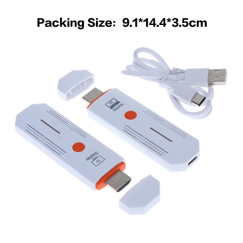 50M Hd1080P Wireless Video Transmitter Receiver Portable Hdmi Wireless Extender For Tv Pc Camera Monitor Projector