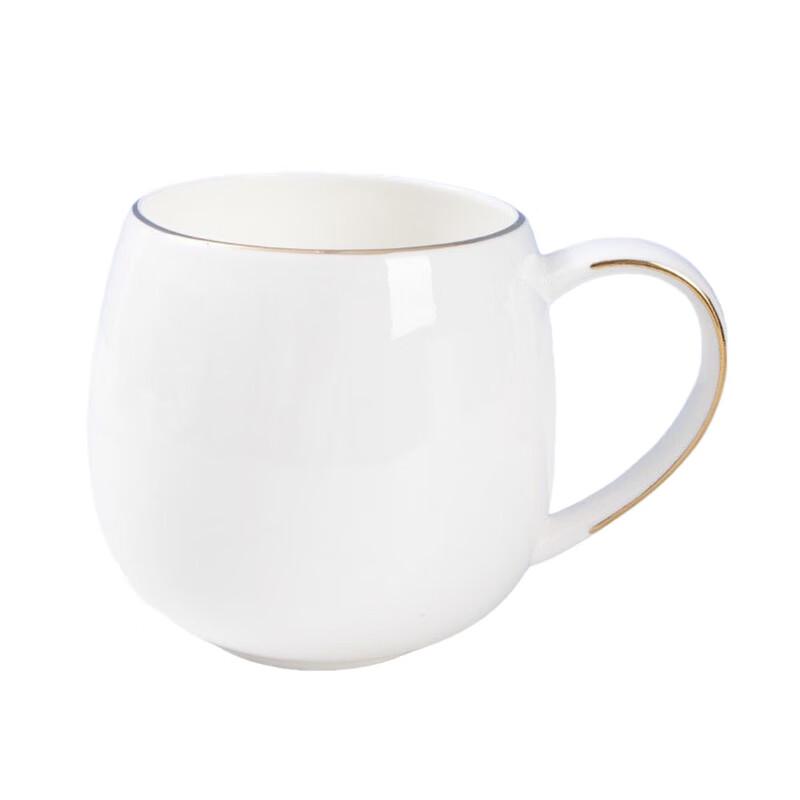 Qianxing Ceramic Gold Rim Coffee Mug