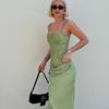 Rochie Lungă Sexy Dantelă Fustă Strâmtă Stil Spice Girl Talie Suspensori Design Modern Rochie