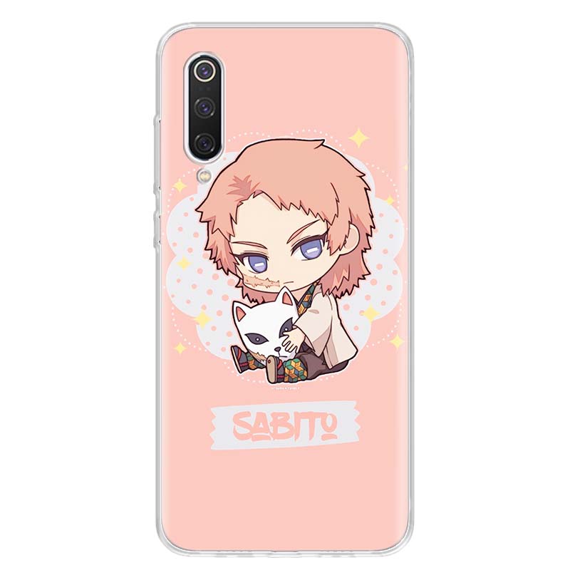 Capa fofa Demon Slayer Kimetsu No Yaiba para Xiaomi Redmi Note 10 Pro Max 10S 9 9S 9T 8 8T 11T 11S 11 5G 11E 7 6 5 4X