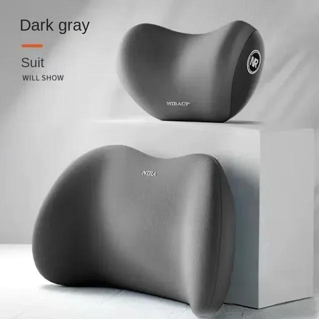 NEW Headrest Lumbar Support Memory Foam Vertebral Lumbar Support Car Neck Pillow Back Cushion Office Car Interior Accessories