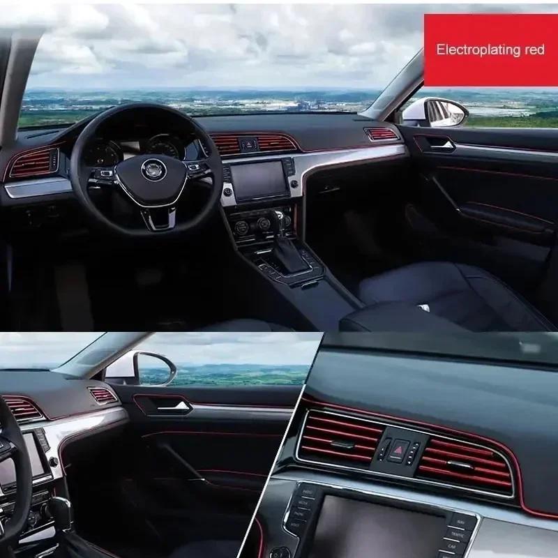 Universal Car Moulding Decoration Flexible Strips 5M Interior Auto Mouldings Car Cover Trim Dashboard Door Car Styling