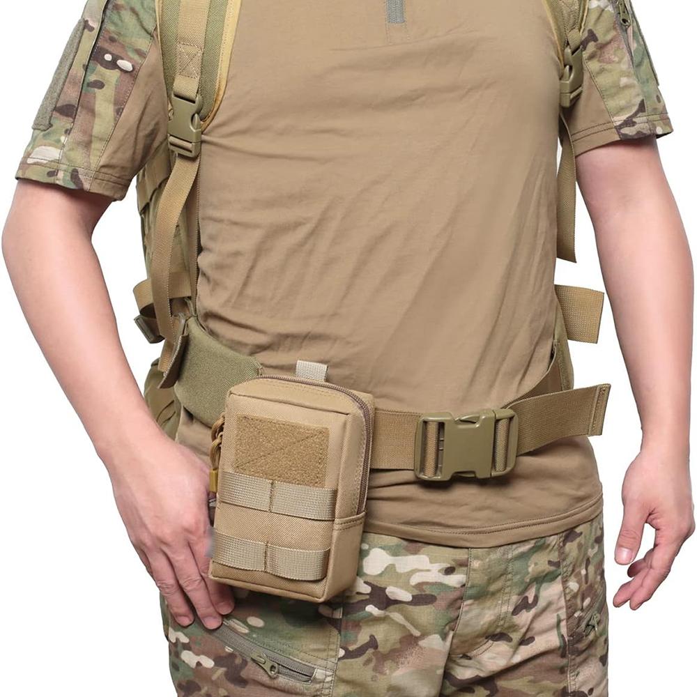 EDC Molle Pouch Waist Pack Compact Utility Pouches Waist Belt Bag Medical Bags Phone Case Outdoor Hunting Accessories