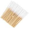 60 Count Cotton Swabs Soft Tip Wooden Handles Multipurpose Thicken Safety Long Cotton Tipped Applicators 8cm