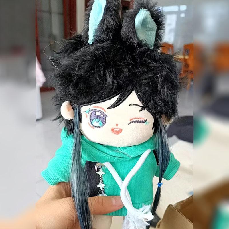 Dress-up Cotton Doll 20cm Genshin Impact Venti Stuffed Plush Pendant Toys for Kids Adult Collectible Gift Animation Game Fans
