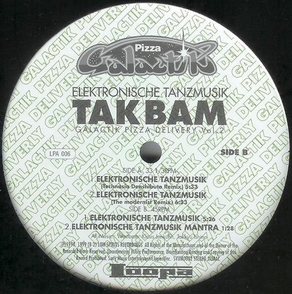 

12inch Record TAKBAM - Elektronische Tanzmusik (Galactik P LPA006 Loopa, Ki/oon 1999 Japan Dance & Electronica Used