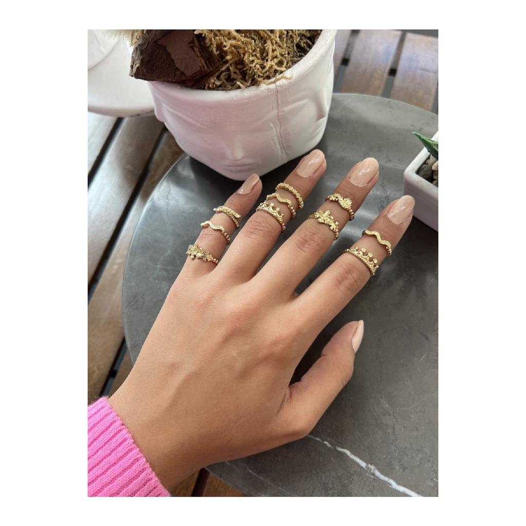 10 Gelenkringe (Zahlen variieren, kommen jedes Mal anders)