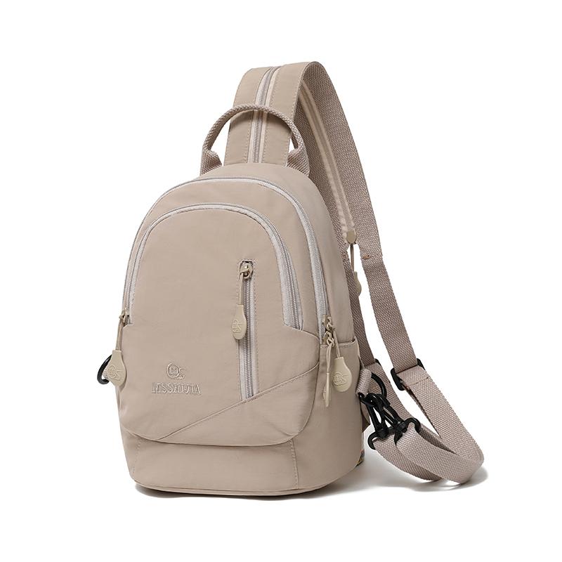 

Легкий нейлоновый рюкзак для женщин, многофункциональная нагрудная сумка для путешествий на открытом воздухе, сумка через плечо хаки