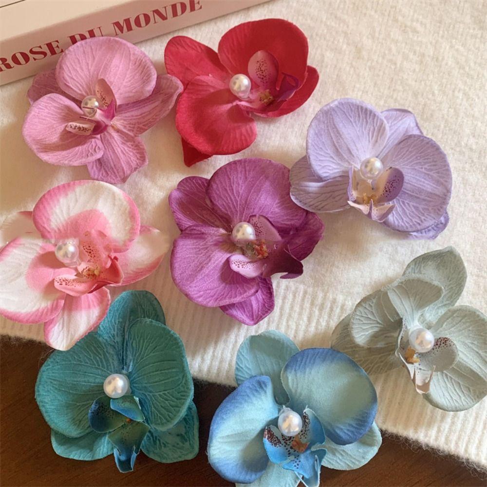 Hair Ornament Flower Hair Clip Hair Accessories Bohemia Barrettes Sweet Orchid Hairpin  Beach