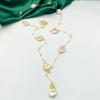 90cm Floral Baroque Pearl Necklace: Elegant, Versatile, and Enchanting.