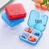 Compact 4-Compartment Mini Pill & Jewelry Organizer for Travel - One Week On-the-Go Storage