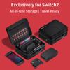 Portable Storage Bag with Handle and Shoulder Strap Travel Case Waterproof and Shockproof Carry Case for Switch 2 Accessories
