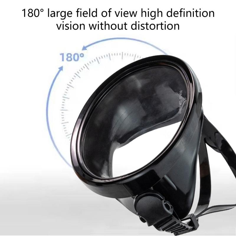 Diving Goggles Oval Shape Antifog Scubas Goggles Tempered Glass Antileak Diving Mask Panoramic Wide View Goggles Mask