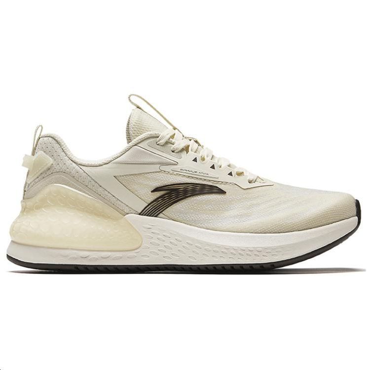 Anta C37+ Lightweight Version Shock Absorbing Breathable Low Top Running Shoes Women sneaker Gray Brown 922425507-4
