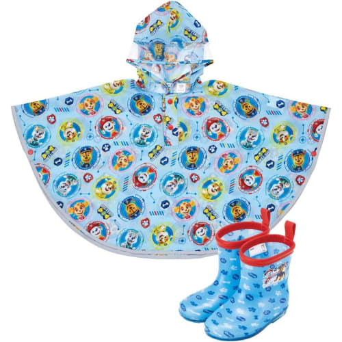 Skater Rain Poncho Raincoat for Children Paw Patrol 23 Suitable Height 80-100cm Rapo2-a