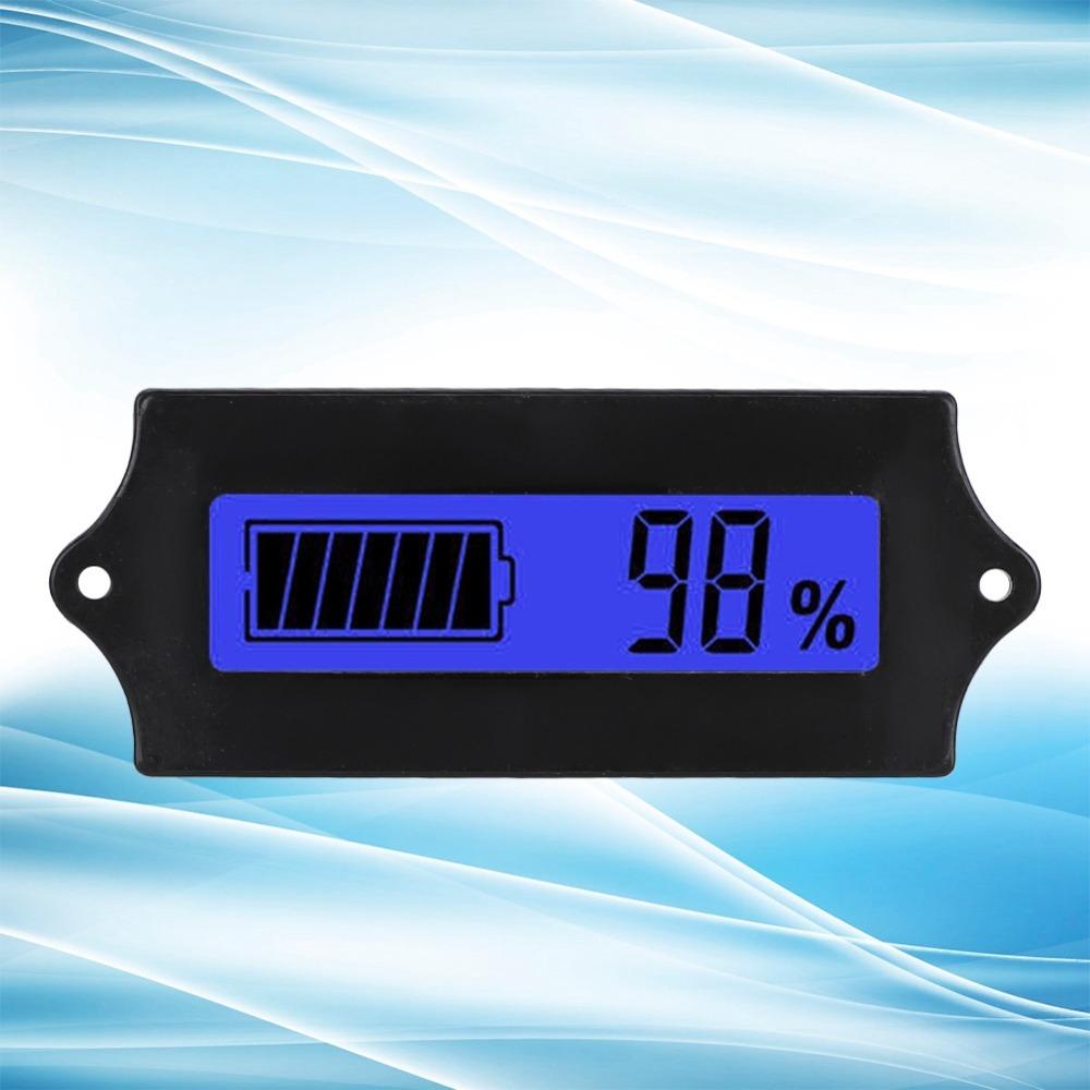 12-84V GY-6G Battery Power LCD Display LCD Battery Voltage Meter Battery Power Monitoring синий