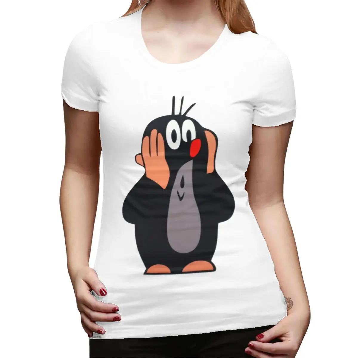 

Mole Happy Krtek TShirt for Women Round Neck Streetwear T Shirts Womens Tees Short Summer Clothes Tops S