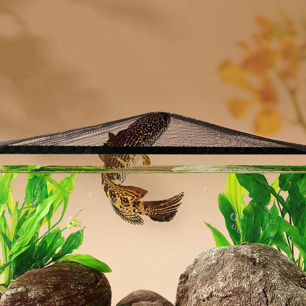 Couvercle de Couvercle d'Aquarium ,Filet Maillé Pratique ,Résistant à la Déchirure ,Remplacement ,Filet Anti-Saut à Mailles de 5 mm