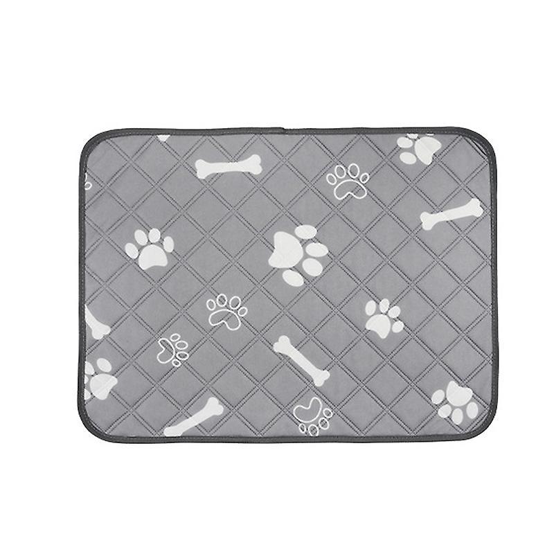 Dog Washable Pee Pads Bone Pattern Reusable Water Absorption Prevent Slipping Waterproof Breathable Pet Training Pads 100 X 90 cm/39.4 X 35.4in 