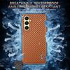 AZNS For Samsung Galaxy A56 5G Case Electroplating Carbon Fiber Texture PU + TPU Phone Cover