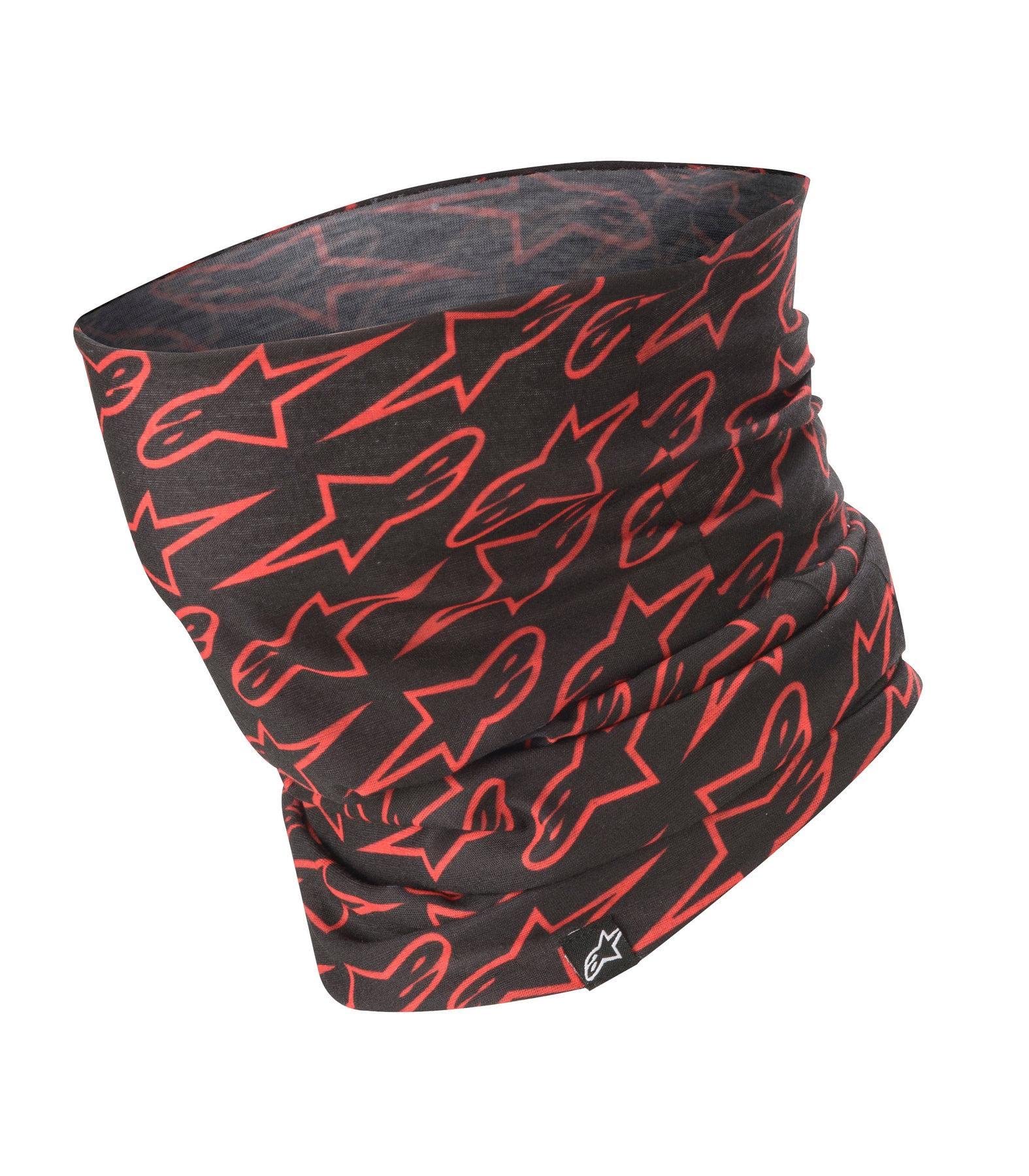 Шейный бафф Alpinestars ASTARS Черно-красный флуоресцентный Один размер 4759319