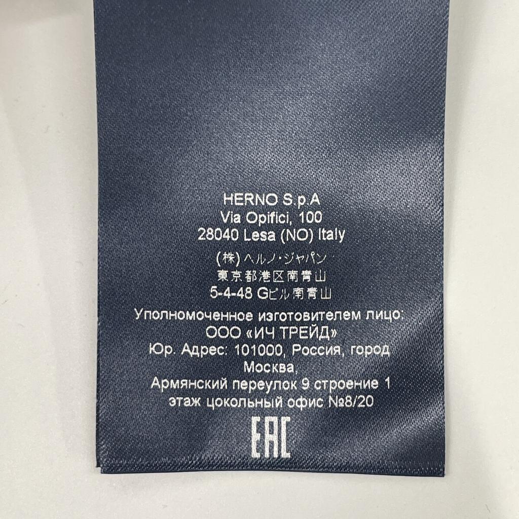 HERNO JC00009UL-50017 Laminar Navy Cotton Hybrid Sweat Zip Hoodie tops 50 NavyUsed