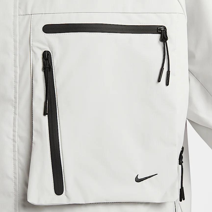 Nike Storm-Fit Sportswear Tech Hooded Windbreaker Jacket Men Jackets Mountain-White HJ2945-121