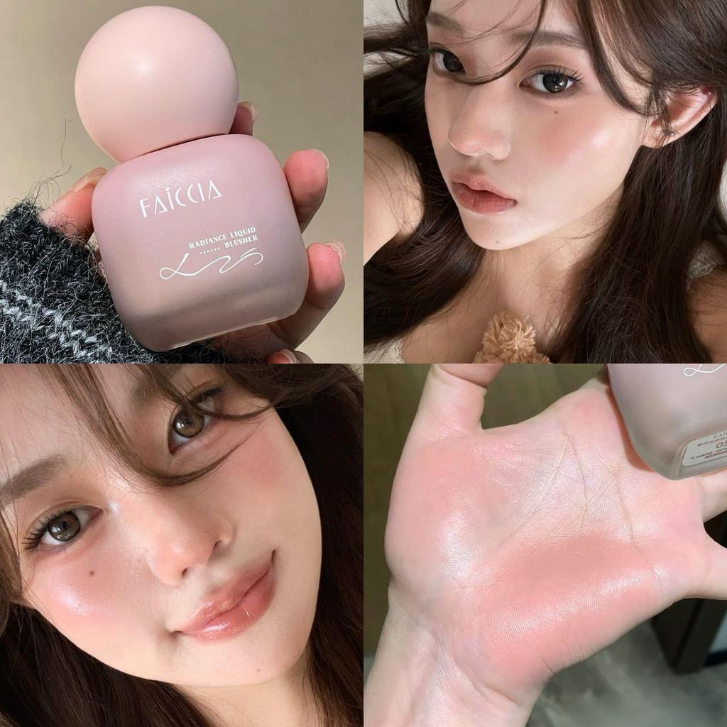 FAICCIA Phi Xi Dian Cheek Yu Cai Liquid Blush: Clear, Natural, Skin-Melting, No Fallout, Brightening, Atmosphere-Enhancing Blush.