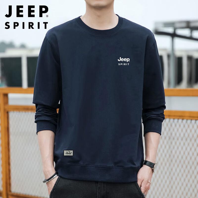 JEEP SPIRIT Men's Loose Fit Crewneck Sweatshirt