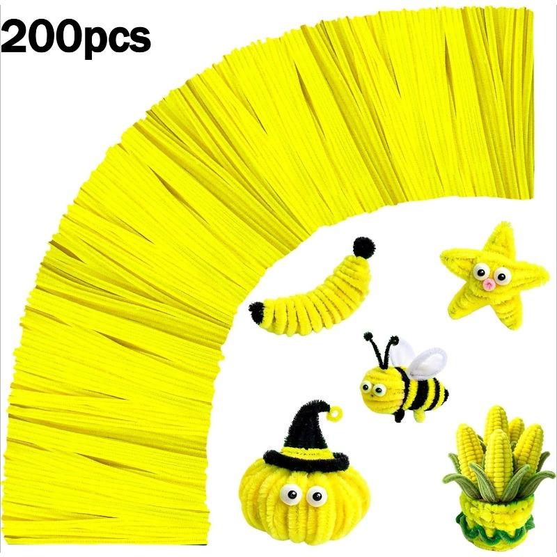 200pcs Pipe Cleaners Craft Bulk,DIY Games Gifts,Arts Crafts,Art Supplies for Creative DIY Room Decor, Halloween Christmas Decor