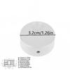 32X13Mm Potentiometer Knob 6Mm Inner Hole Locking Screw Aluminum Switch Knob For Oven Electric Appliance Audio Amplifier