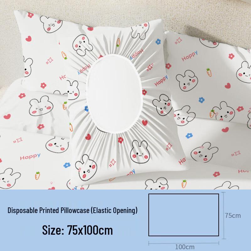 Disposable Non-Woven Elastic Pillowcases (60-Pack) Standard