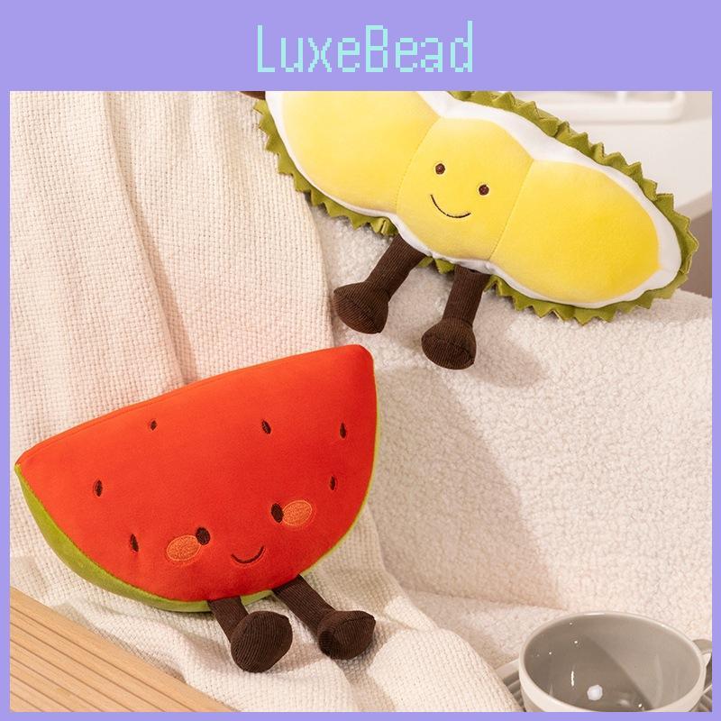 Cartoon Fruit Watermelon Hami Melon Durian Bitter Melon Plush Play Sofa Doll
