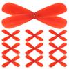 10Pairs Rc Propellers 2-Vane Plastic Replacement Blades Easy Install Rc Airplane Parts for Stable Flight Airplane Control