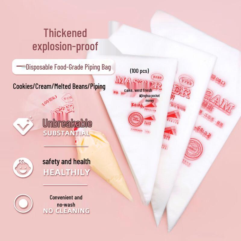Disposable Piping Bag and Nozzle Set