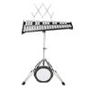 32 Note Glockenspiel Xylophone Bell Kit with Mallets, Stand & Practice Pad