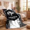 France national football team Print Flannel Blanket Soft Warm Sofa Bed Throw Blanket For Home Office Bedroom