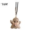 Festive Vehicle Accessories Halloween Ghost Bling Car Hanging Accessories, Faux Crystal Rear Mirror Ornament View Charm, Auto Interior Pendant