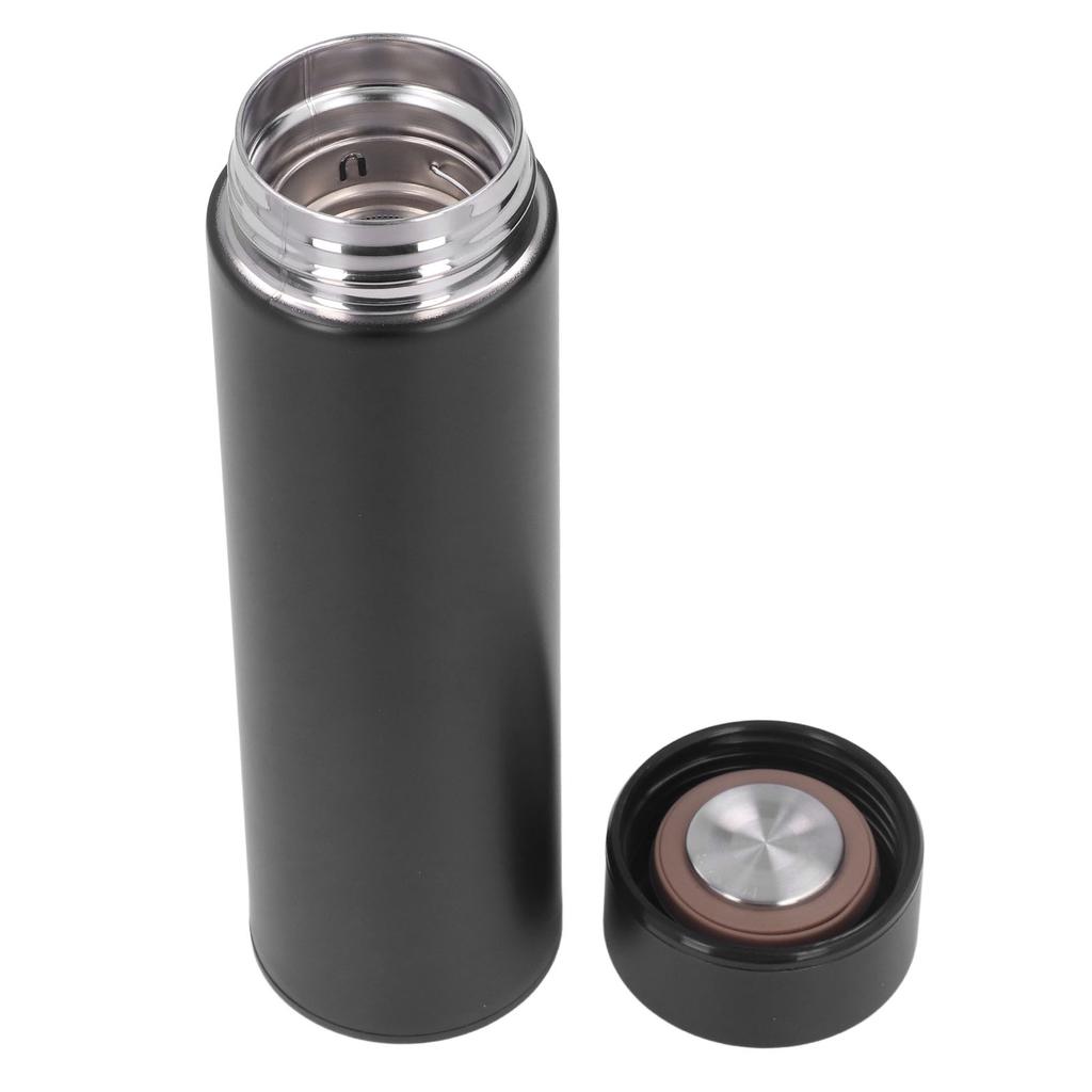 Thermal Cup Insulated Stainless Steel Water Bottle with Detachable Filter for Hiking Biking