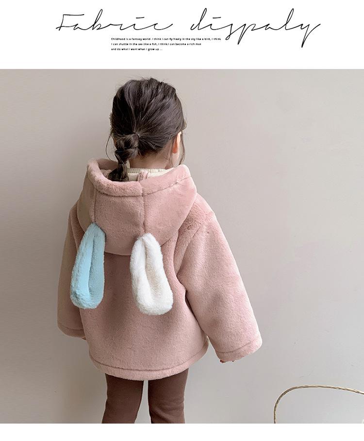 2025 Winter Kapuzen-Einteiler aus Kunstpelz für Baby-Mädchen – Süße & Warme Oberbekleidung