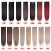 FREEDOM Synthetic Clip Hair Extensions 4Pcs/Set 24 Inch Long Straight Ombre Brown Blonde 8 Clips In Hair Extensions For Women