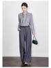 Tencel Wool Rabbit Ear Collar Lace-up Long Sleeve Women's Shirt for Autumn/Winter